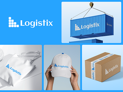 Logistix | Branding brand identity branding delivery freight log design logistics logistics branding logistics logo parcel shipment