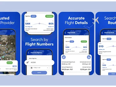 Flight Tracker App Store Screenshots Design app preview app screenshots app screenshots design app store preview app store screenshot ios screenshots play store screenshots screenshots design