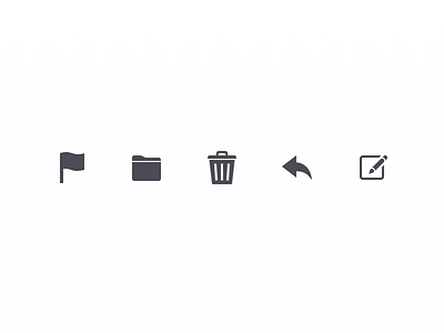 Mail Toolbar Icons 32px glyph icons ios mail sketch sketch.app toolbar