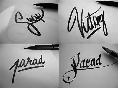 Lettering training brush calligraphy custom handlettering lettering type typography