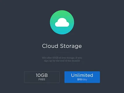 Cloud Storage app clean cloud designer flat photoshop psd storage ui user interface ux webapp