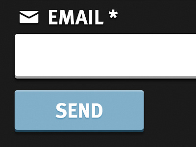 Pseudo-Flat Form Styles blue button css form login send