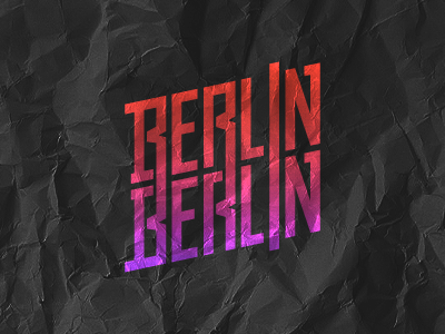 Berlin Berlin berlin branding city custom type grid handlettering lettering logo logotype type vector