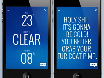 Funny Weather app clean design minimal ui weather