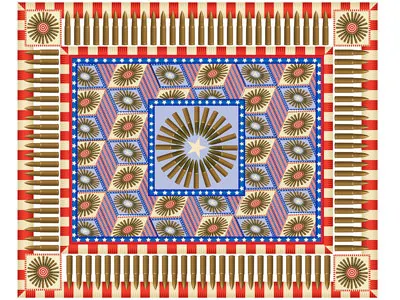 Bullet Quilt adobe illustrator american blue bullets illustration patriotic qcassetti quilt red white