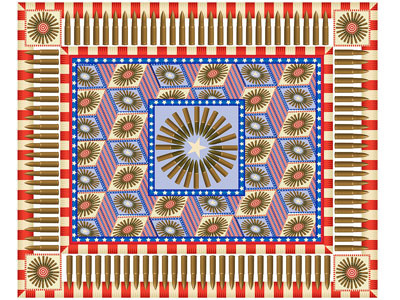 Bullet Quilt adobe illustrator american blue bullets illustration patriotic qcassetti quilt red white