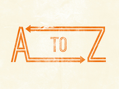 A to Z alphabet letter poster type typography