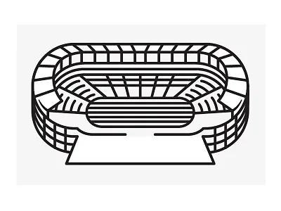 Drbl 82113 branding digital identity logo sports stadium vector