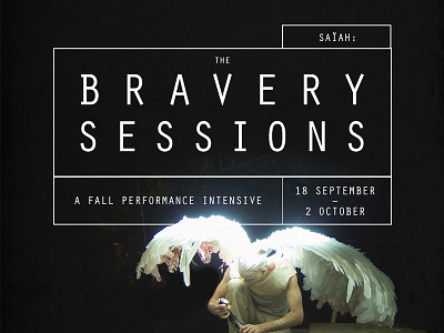 The Bravery Sessions atlanta austin design event poster print type typography