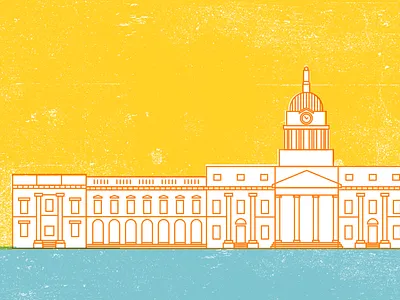 Dublin Buildings Poster building city colour dublin illustrator ireland poster screenprint texture tourism travel