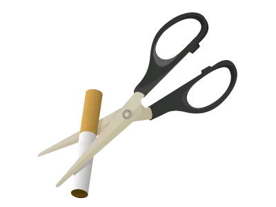 Nosmoking anti smoking cigarette scissors