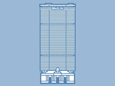 Metlife / Grand Central building grand central illustration manhattan metlife new york nyc panam skyscraper