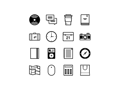 Icons set black icon icons set