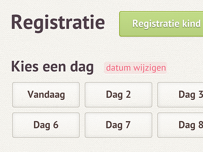 Registratie baby days glow registration texture