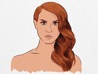 Lana Del Rey illustration lana del rey tribute vector