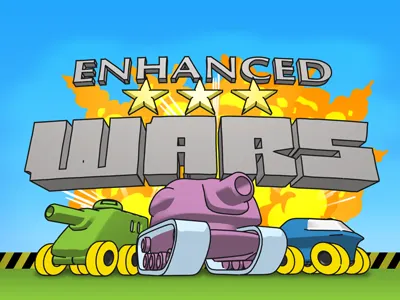 3d logo illustration for enhanced wars 3d explosion illustration logo tanks