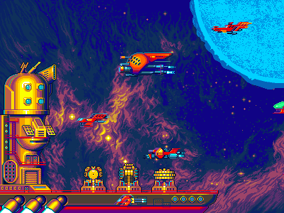 CosmoTraffic Animation animation game gif pixel art