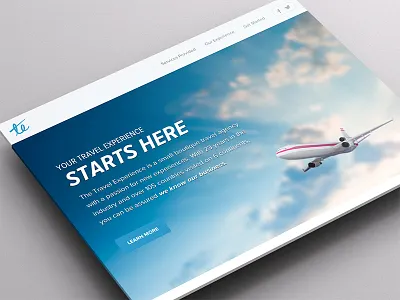 The Travel Experience design experience responsive site travel ui ux vacation web