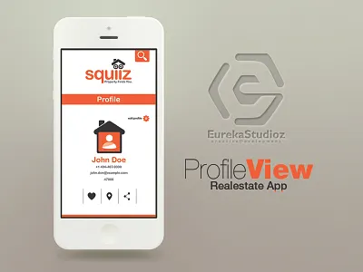 Real Estate competition housing ios ios7 orange profile view real estate