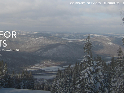 New homepage concept - WIP full image homepage landscape typography