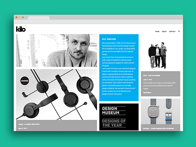 New Kilo Website flat masonry metro portfolio