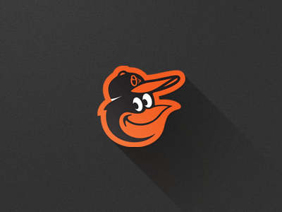Oh! baltimore bird long maryland orange orioles shadow sports trendy
