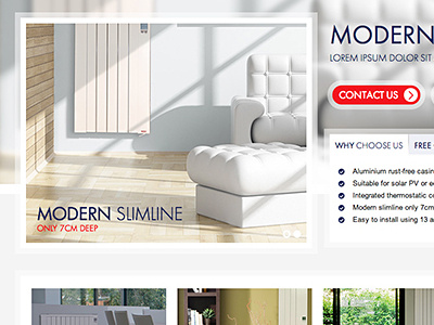 Radiator website re-design clean responsive webdesign website