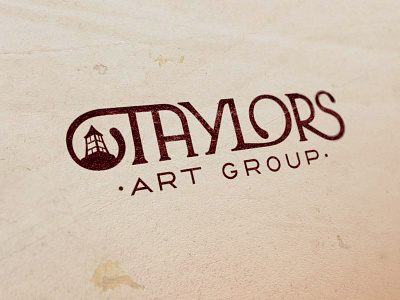 Taylors Art Group Logo branding lettering logo