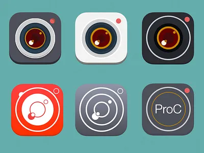 Updated: Photo App iOS7 icon app black camera flare flash icon ios7 lens photo zoom