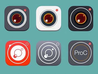 Updated: Photo App iOS7 icon app black camera flare flash icon ios7 lens photo zoom