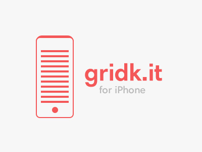 Logo gridk.it gridk.it iphone logotype ui kit wireframes