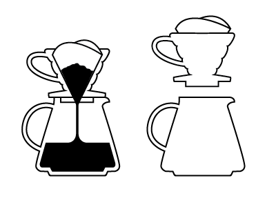 V60 Icon coffee filter icon nord v60