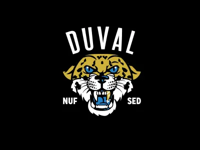 DUVAL gold jaguar street wear
