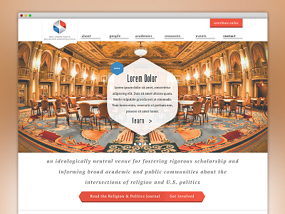 Religion and Politics Web Design responsive web white