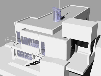E 1027 Illustration Model Preview 5 architectural illustration e 1027 3d model e 1027 house illustration eileen gray