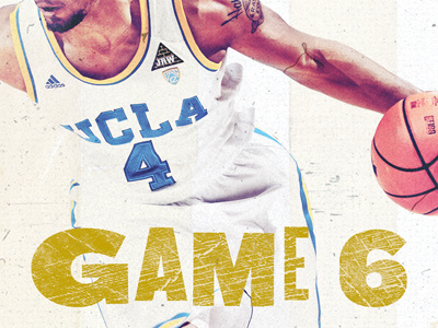 UCLA Basketball 03 basketball bruins determination grit heritage legacy represent sweat texture type ucla woodblock