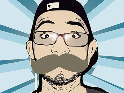 Self Potrait Mustache Dribble art design illustrator photoshop starwars vector