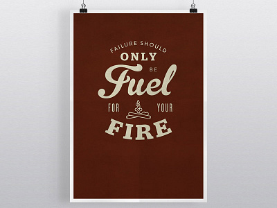 Passion Poster: Fuel poster typography