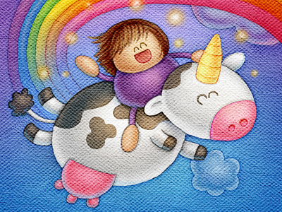 UNICOW!!! illustration texture