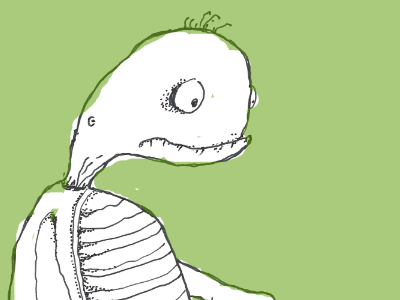 Turtle and the Hare art cute drawing fun green hare illustration line turtle