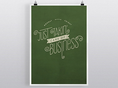 Passion Poster: Business poster typography