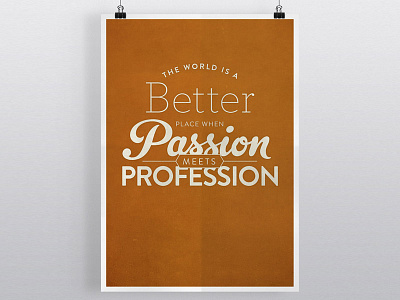 Passion Poster: Passion poster typography