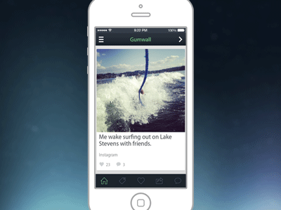 Sidebar Concept (animated) animated app concept gif ios7 iphone mobile sidebar ui ux