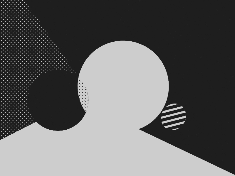 WIP of circles moving ·GIF· 2d animation bw circles