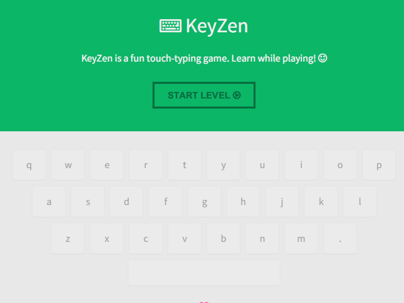 KeyZen, weekend project, homepage. buttons css flat icons ui design web design