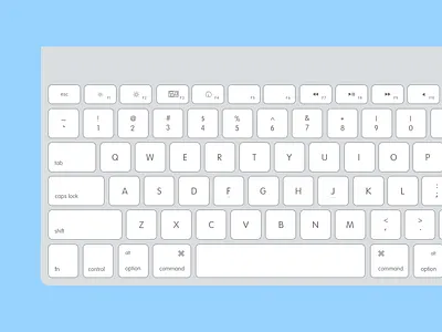 Flat Keyboard flat imac keyboard oktayelipek photoshop