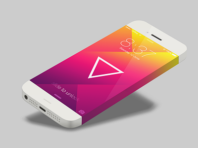 ▽ color flat gradients ios ios 7 ios7 iphone triangle wallpaper