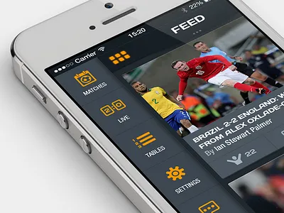 Side menu app ftbpro icons ios iphone menu mobile sidemenu soccer utility