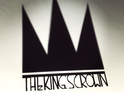 The King's Crown black bold logo typography