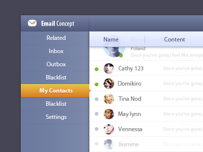 Email UI practice